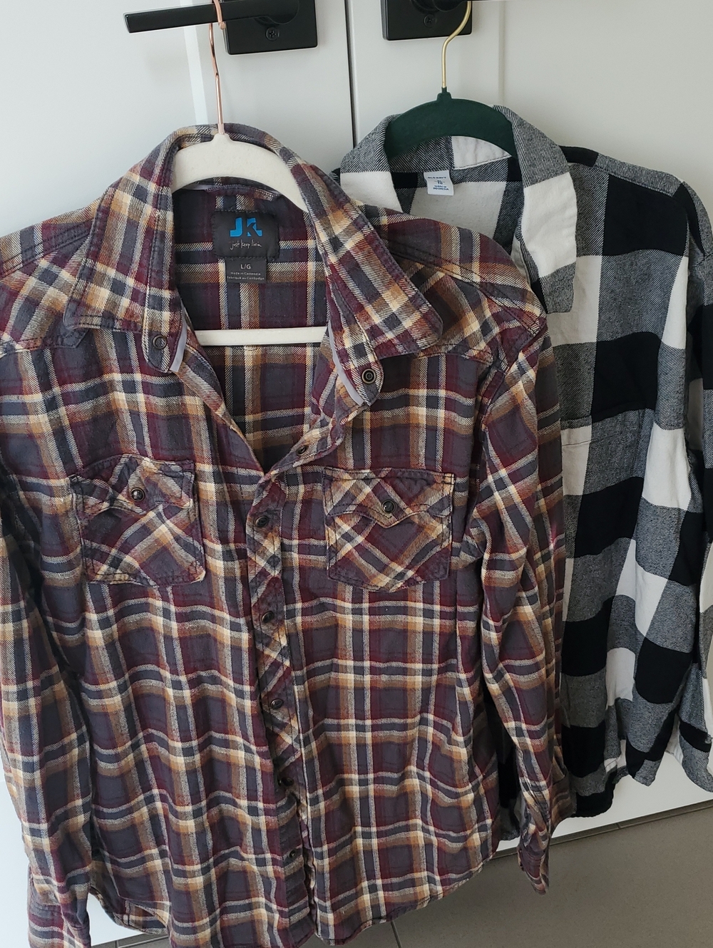 Plaid Shirt Bundle 2x L/XL- Old Navy & Just Keep Living 100% Cotton